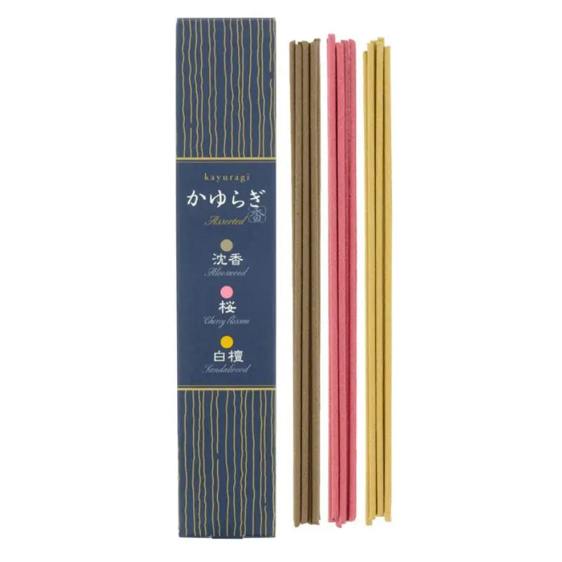 Incenso japonês Kayuragi - 3 Fragrâncias