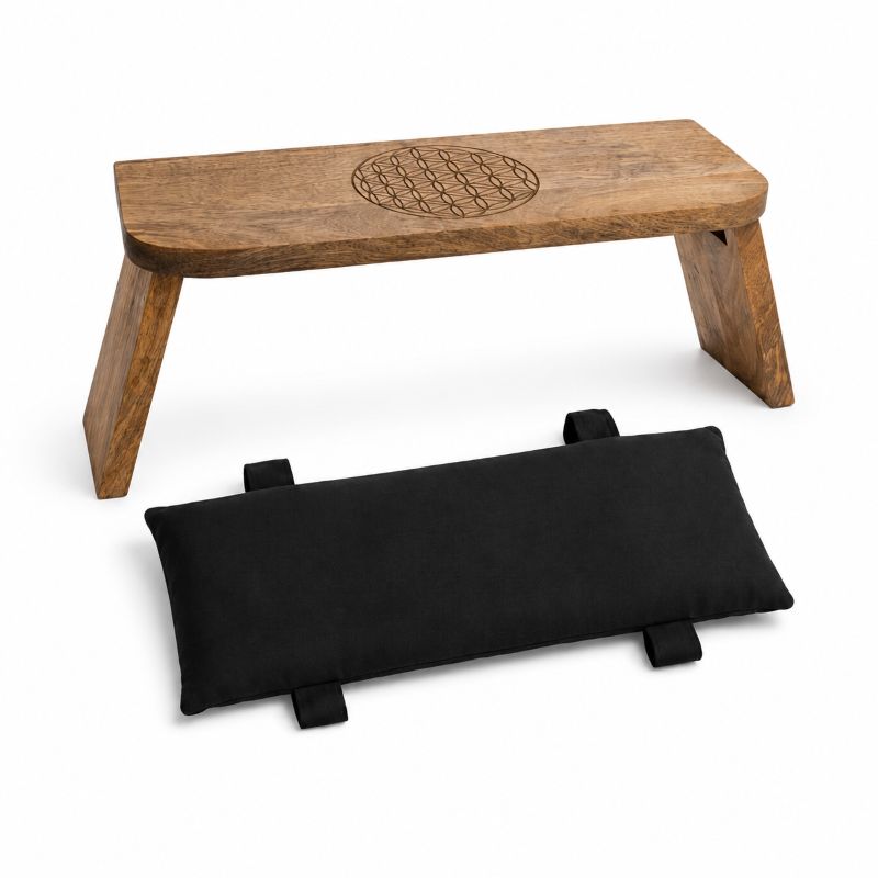 Banco para meditação - Flor da vida