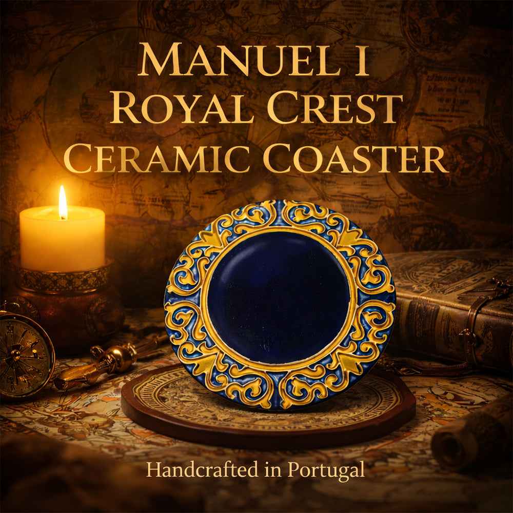 Manuel I Royal Crest Ceramic Coaster