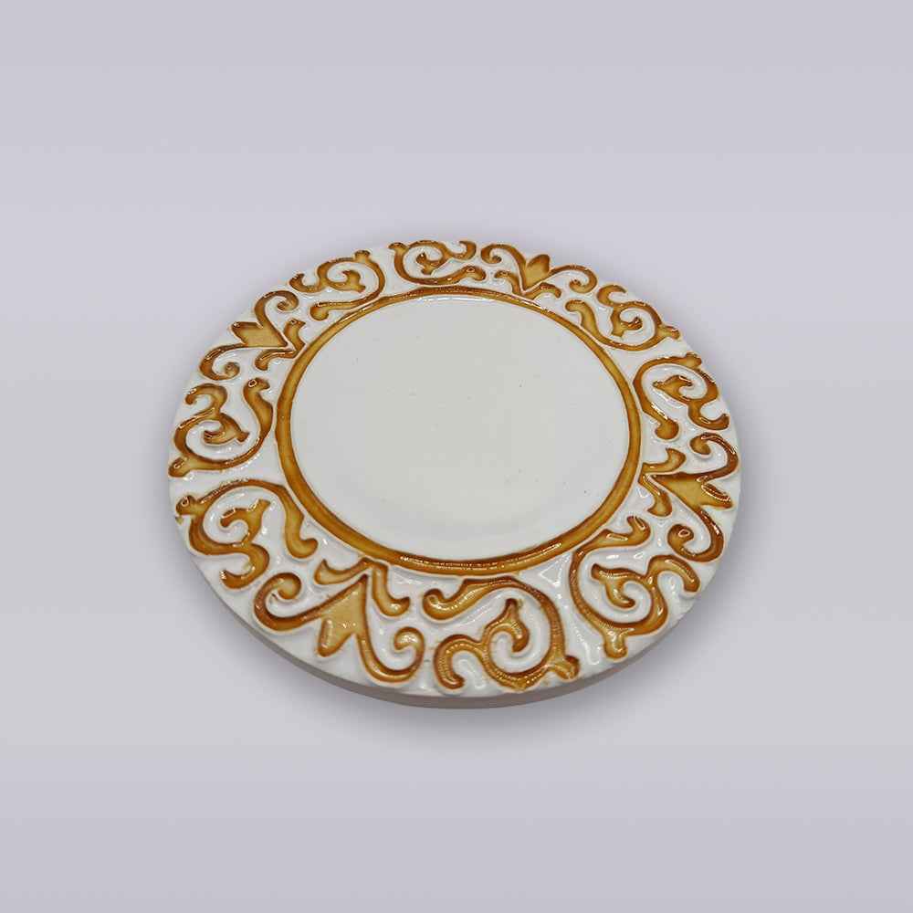 Manueline Golden Crest Ceramic Coaster