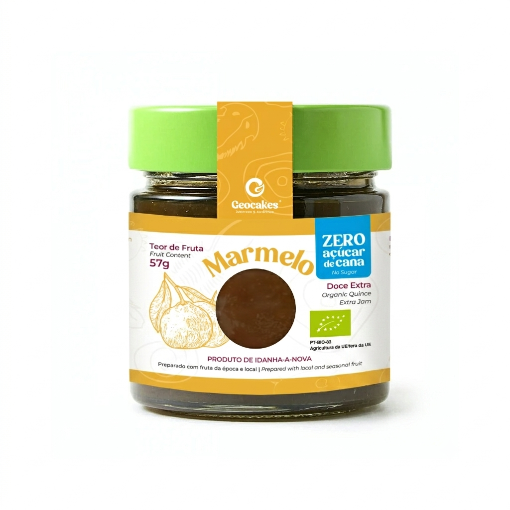 Doce Extra de Marmelo Biológico, Sem Açúcar | Geocakes