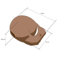 Mokugyo em Madeira - 21 cm