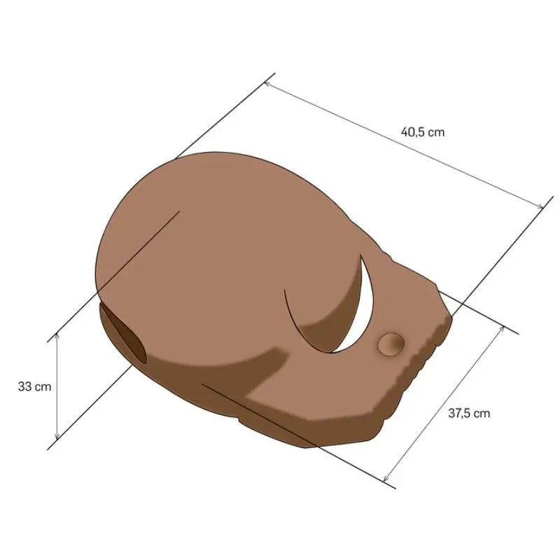 Mokugyo em Madeira - 36 cm