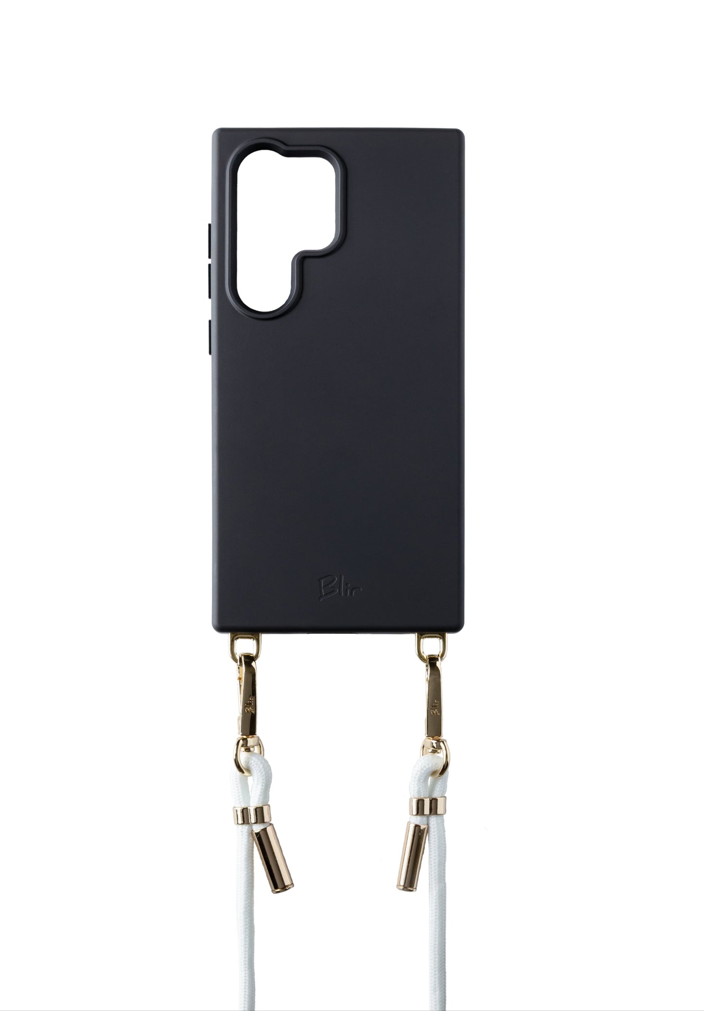 Blir Silhouette Elite - Capa de Silicone com Magsafe com Cordão Removível Preto para Samsung S24 Ultra