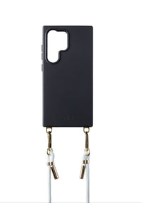 Blir Silhouette Elite - Capa de Silicone com Magsafe com Cordão Removível Preto para Samsung S24 Ultra