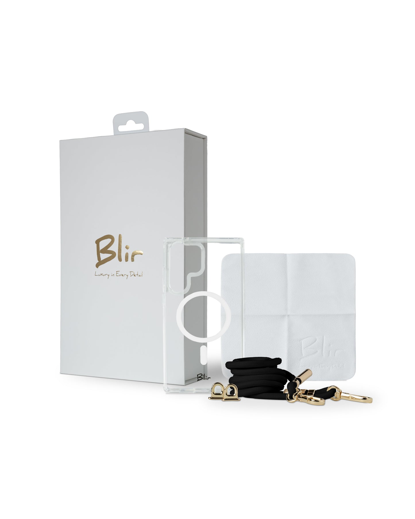 Blir Crystal Fusion - Capa Transparente com Magsafe com Cordão Removível para Samsung S24 Ultra