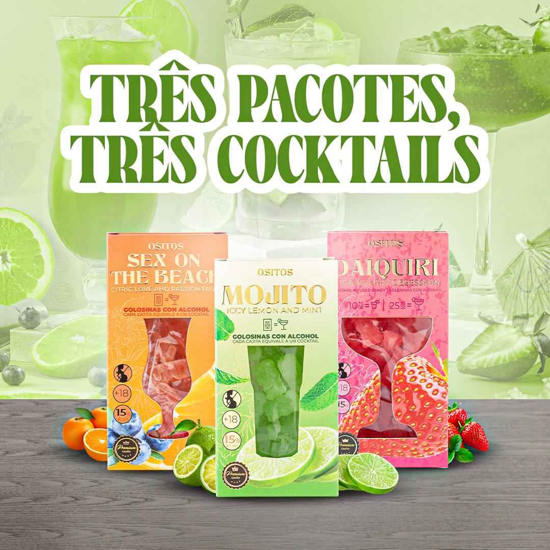 Pack Triple Cocktail - Gomas c/ Álcool