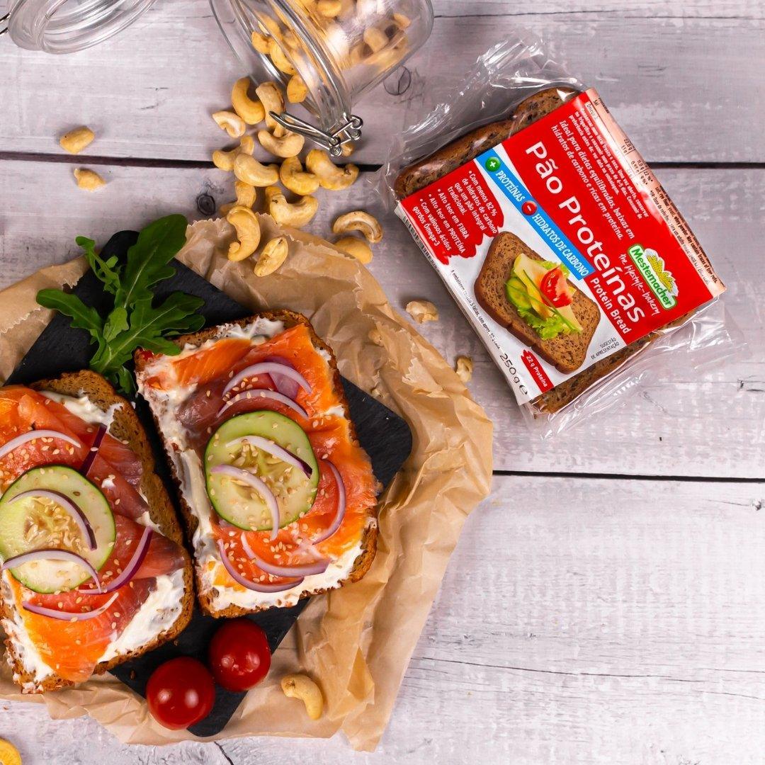 Pão Proteico + Proteínas - Hidratos 250g