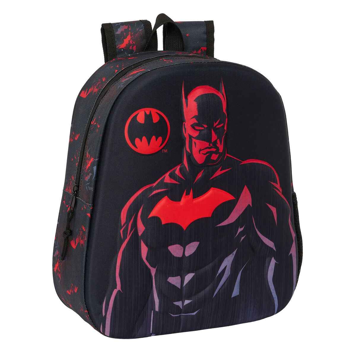 Mochila Infantil 3D Batman Preto 27 x 33 x 10 cm