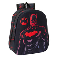 Mochila Infantil 3D Batman Preto 27 x 33 x 10 cm