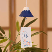Sino japonês de cerâmica Furin - Azul fuji