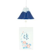 Sino japonês de cerâmica Furin - Azul fuji