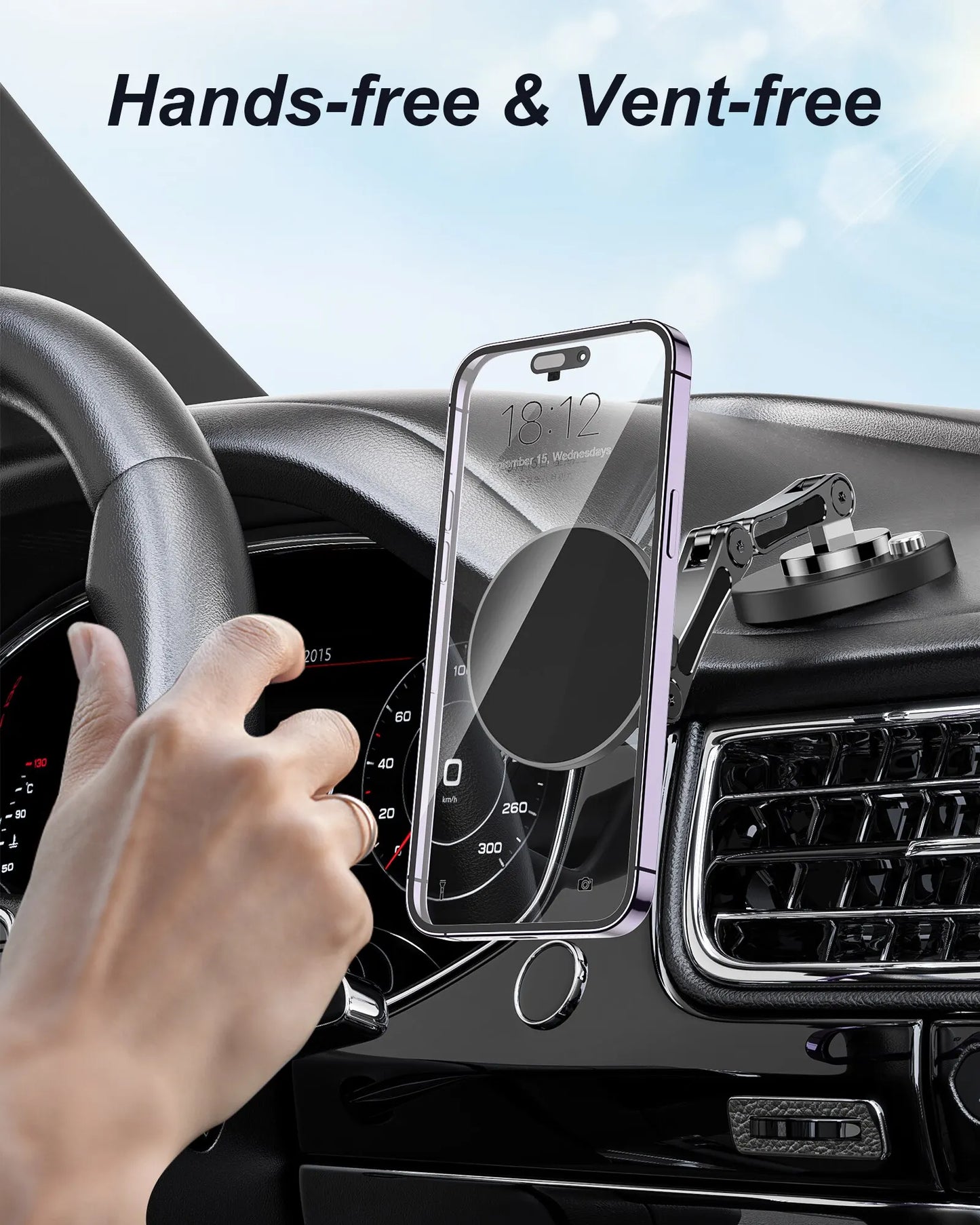 Suporte Magnético Para Carro - Preto