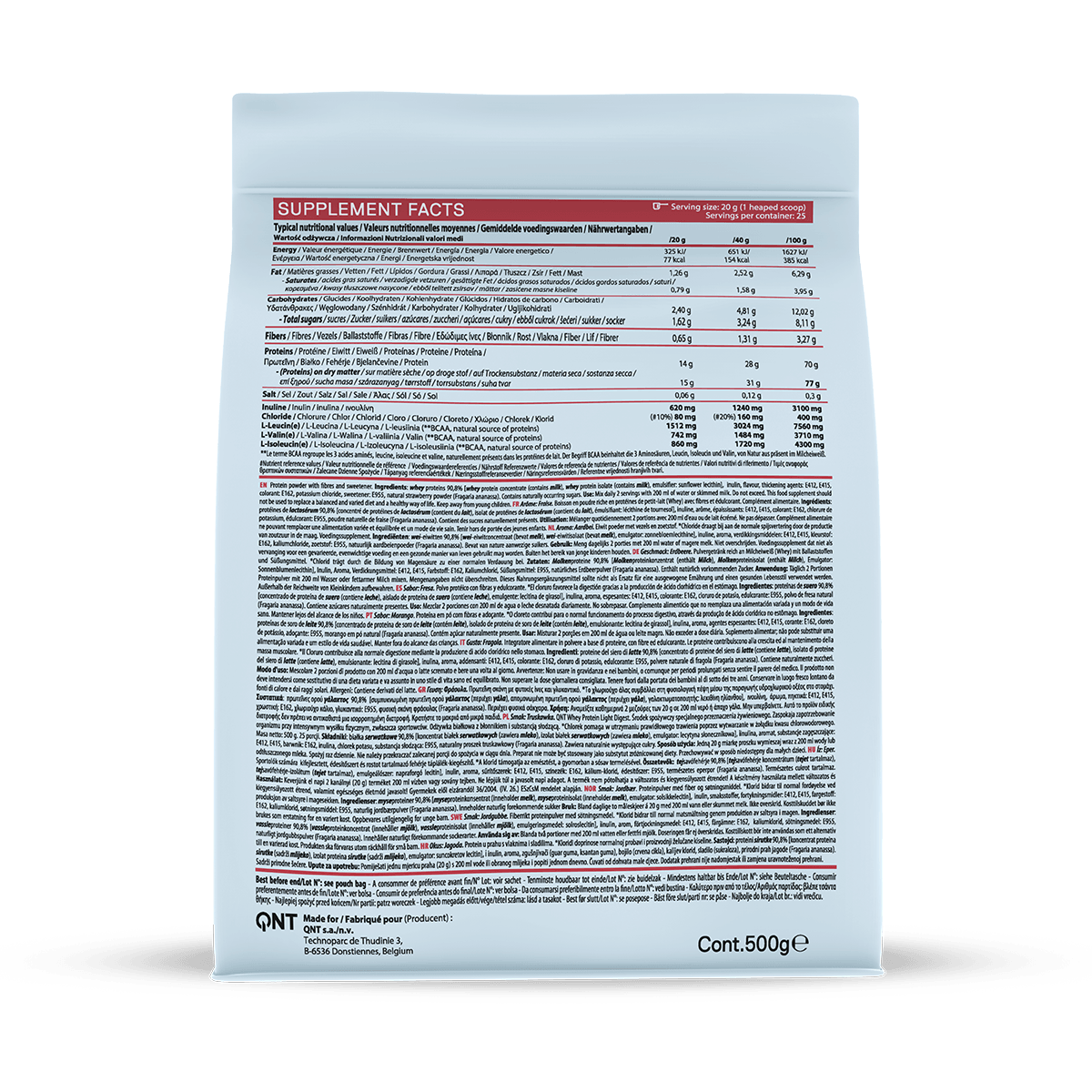 Whey Protein Light Digest - Morango 500g