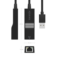 Adaptador USB 3.0 - RJ45 Aisens A106-0766 / 1000mbps