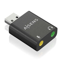Placa de Som Aisens A106-0768 / USB Macho - 2x Jack 3,5 Fêmea