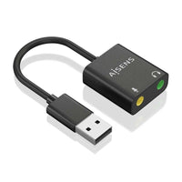 Placa de Som Aisens A106-0769 / USB Macho - 2xjack 3,5 Fêmea