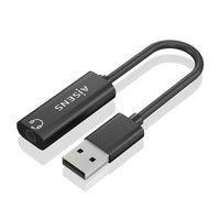 Placa de Som Aisens A106-0770 / USB Macho - Jack 3,5 Fêmea