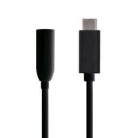 Aisens A109-0348 Conversor de Tomada 384 Khz / USB Tipo C Macho - Tomada 3,5 Fêmea