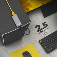 Adaptador USB - USB Tipo C - RJ45 Aisens A109-0710 / 2500mbps