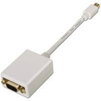 Conversor Aisens A125-0136 / Mini Displayport Macho - VGA Fêmea / 15cm / Branco