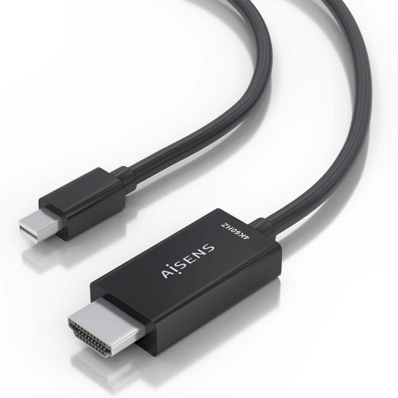 Cabo Conversor A125-0889 da Aisens / Mini Displayport Macho - HDMI 4K Macho / 3m / Preto