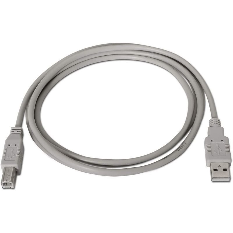 Cabo USB 2.0 para Impressora Aisens A101-0001 / USB Tipo B Macho - USB Macho / Até 2,5w / 60mbps /…