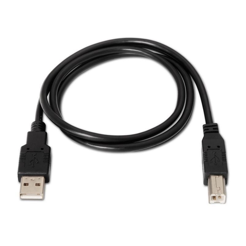 Cabo USB 2.0 para Impressora Aisens A101-0006 / USB Tipo B Macho - USB Macho / Até 2,5w / 60mbps /…