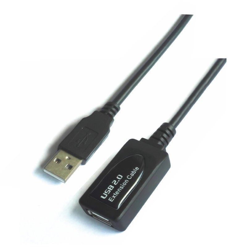Cabo de Extensão USB 2.0 Aisens A101-0019 / USB Macho - USB Fêmea / Até 2,5w / 60mbps / 10m / Preto