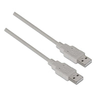 Cabo USB 2.0 Aisens A101-0022 / USB Macho - USB Macho / Até 2,5w / 60mbps / 2m / Bege