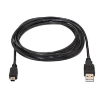 Cabo USB 2.0 Aisens A101-0026 / Macho USB - Macho Miniusb / Até 2,5w / 60mbps / 3m / Preto