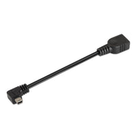 Cabo USB 2.0 Aisens A101-0034 / Miniusb Macho - USB Fêmea / Até 2,5w / 60mbps / 15cm / Preto
