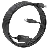 Cabo de Extensão USB 2.0 com Amplificador Aisens A101-0881 / USB Macho - USB Tipo B Macho / 10m / P…
