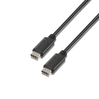 Cabo USB 2.0 Tipo C Aisens A107-0055 / USB Tipo C Macho - USB Tipo C Macho / Até 9W / 625mbps / 50c…