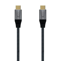 Cabo USB 3.2 Tipo C Aisens A107-0634 20GBPS 5A 100W / USB Tipo C Macho - USB Tipo C Macho / Até 100…