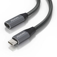 Cabo de Extensão USB 3.2 Aisens A107-0760 / Macho USB Tipo C - Fêmea USB Tipo C / Até 100W / 20gbps…