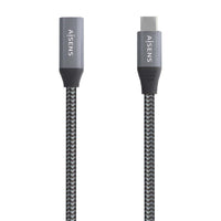 Cabo de Extensão USB 3.2 Aisens A107-0760 / Macho USB Tipo C - Fêmea USB Tipo C / Até 100W / 20gbps…