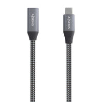 Cabo de Extensão USB 3.2 Aisens A107-0761 / Macho USB Tipo C - Fêmea USB Tipo C / Até 100W / 20gbps…