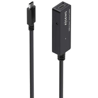 Cabo de Extensão USB 3.2 com Amplificador Aisens A107-0869 / Macho USB Tipo C - Fêmea USB Tipo C /…