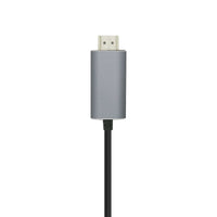 Cabo Conversor Aisens A109-0393 / Cabo USB Tipo C - Cabo HDMI / Até 27W / 1250mbps / 1,8m / Preto