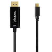 Cabo Conversor Aisens A109-0688 / USB Tipo C Macho - Displayport Macho / Até 27W / 1250mbps / 80cm…