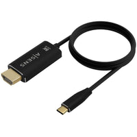 Cabo Conversor Aisens A109-0711 / USB Tipo C Macho - HDMI 8K Macho / Até 27W / 6000mbps / 1m / Preto