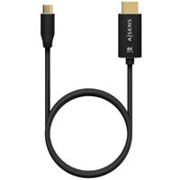 Cabo Conversor Aisens A109-0712 / USB Tipo C Macho - HDMI 8K Macho / Até 27W / 6000mbps / 2m / Preto