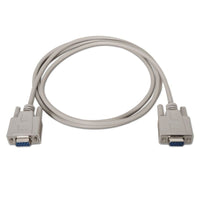 Aisens A112-0067 Cabo Série Modem NULL / DB9 Fêmea - DB9 Fêmea / Até 0.15w / 1.6mbps / 1.8m / Bege