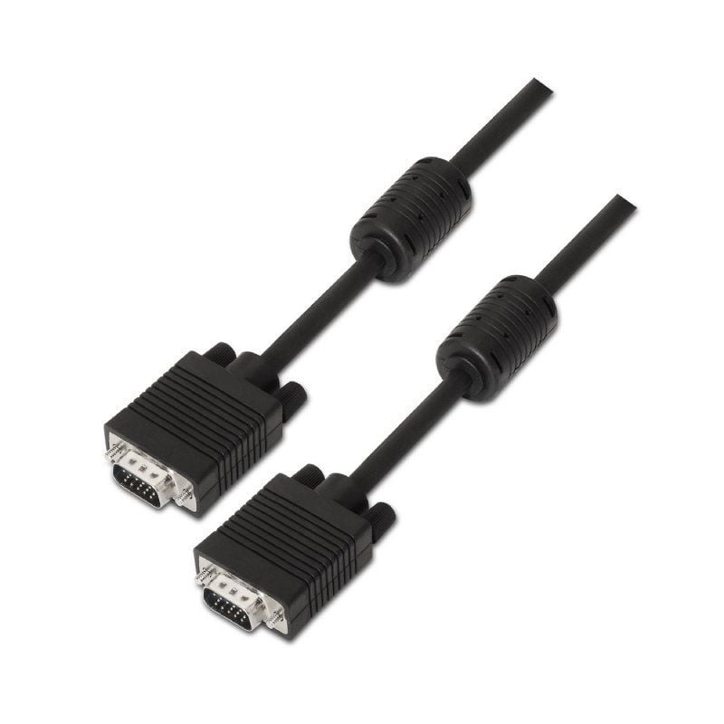 Cabo SVGA Aisens A113-0072 / VGA Macho - VGA Macho / Até 3W / 10mbps / 3m / Preto