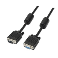 Cabo SVGA Aisens A113-0079 / VGA Macho - VGA Fêmea / Até 3W / 10mbps / 3m / Preto