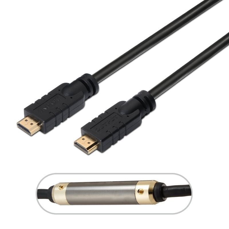 Cabo HDMI 1.4 Aisens A119-0106 / Macho HDMI - Macho HDMI / Até 10W / 720mbps / 30m / Preto