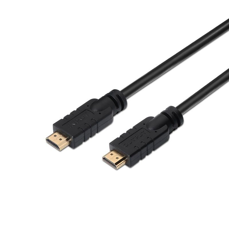 Cabo HDMI 2.0 4K Aisens A120-0375 / Macho HDMI - Macho HDMI / Até 10W / 2250mbps / 25m / Preto