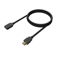 Cabo de Extensão HDMI Aisens A120-0544 / Macho HDMI - Fêmea HDMI / Até 10W / 2250mbps / 1m / Preto