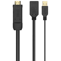 Cabo Conversor 4K Aisens A122-0642 / Cabo HDMI Macho - Displayport Fêmea - USB Macho / Até 10W / 22…
